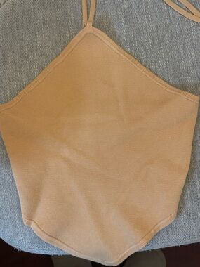 Orange Sorbet Knit halter top